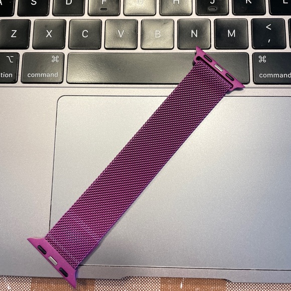 Milanese Magnetic Loop Band For Apple Watch 6 5 4 3 2 1 - Purple - Picture 2 of 4